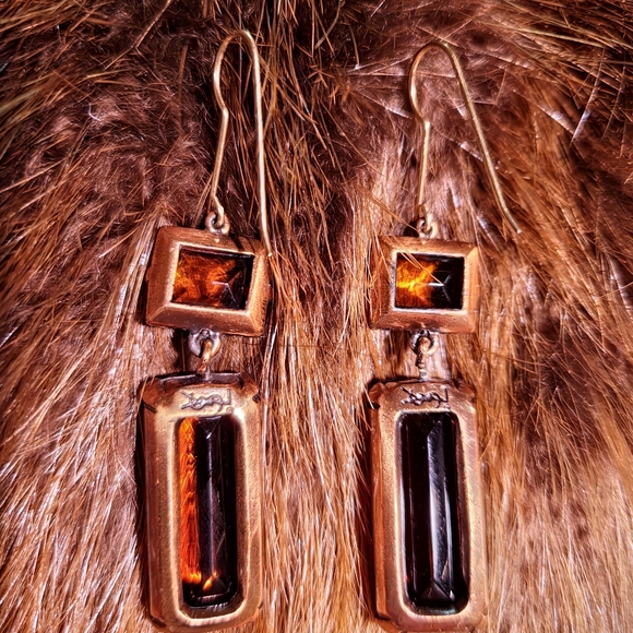 YSL 🇫🇷 Robert Goossens' PRISM cut earrings!!! Vintage *RARE FIND* - Picture 4 of 12